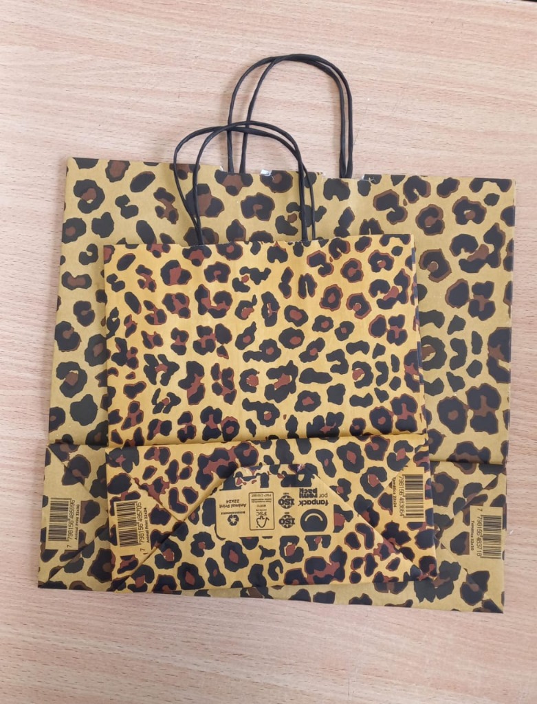 BOLSA REG.C/MJA.32x10x30cm.ANIMAL PRINT
